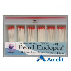 Штифти паперові 0.4 кон., №25 (Pearl Dent), 100 шт./пак.